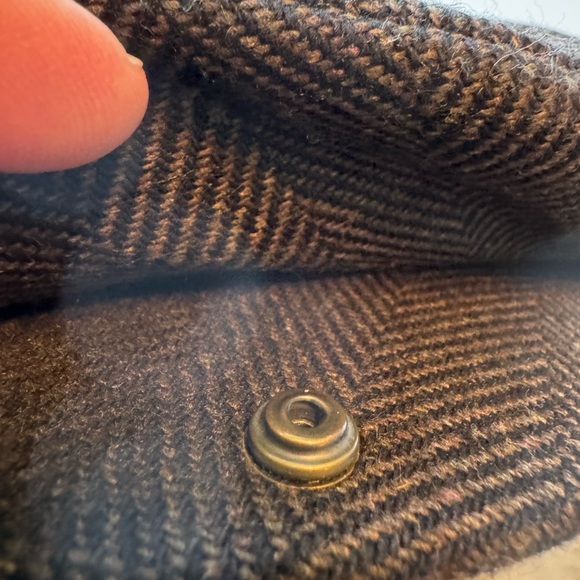 Vintage High End Gray Tweed Pattern Wool SCALA Men’s S Cabby Hat Rare - Picture 8 of 11